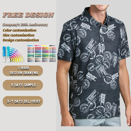 OEM 94% Polyester 6 % Spandex Custom logo Polo Shirts High Quality Teenagers Youth Golf Luxury Designer Clothing for Men
