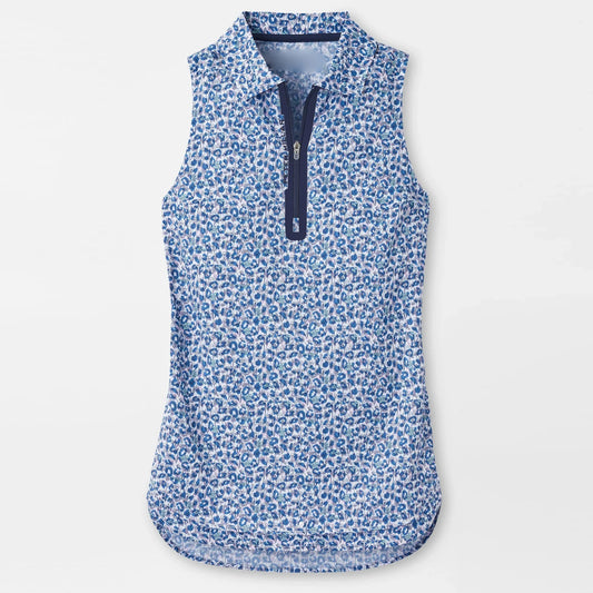Bulk Custom Custom Logo Breathable Full Allover Print Slim Sports Zip Neck Golf Polo Sleeveless Ladies Golf Clothes Woman's Golf Shirt with Logo Embroidery - Manufacturer Qiandao