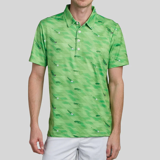 Bulk Custom Odm Custom 94% Polyester 6 % Spandex Luxury Embroidery logo 4 Way Stretch Golf Shirt with Bottom Collars Men's Polo-shirts with Logo Embroidery - Manufacturer Qiandao