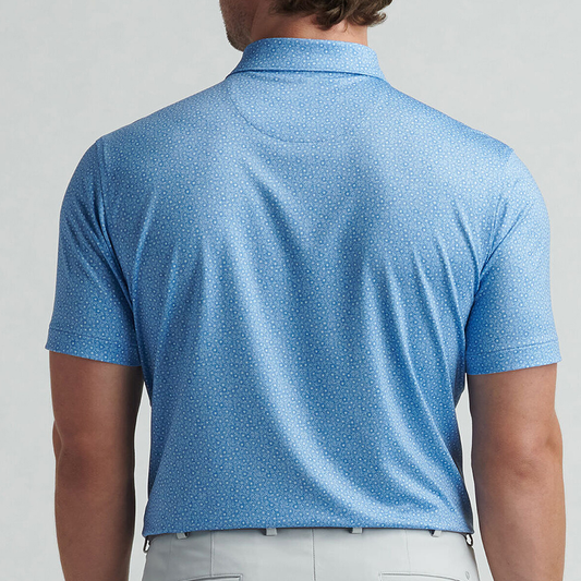 Custom Logo Men's Luxury Performance Quick Dry Slim Fit Moisture Wicking Knit Spf Golf Shirt Polos