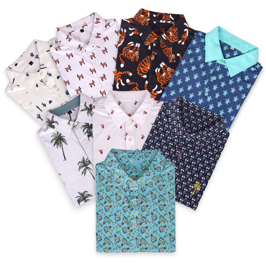 OEM Custom Logo Embroidered High Quality Quick Drying Slim Fit Polo Golf Shirts Men Breathable Knitted Fabric Compressed Summer