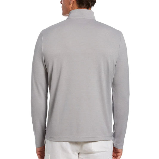 Bulk Custom Custom logo Men's Solid Color Long Sleeve Golf Microbomb Quick Drying 1/4 Zip Pullover Golf Shirt with Logo Embroidery - Manufacturer Qiandao