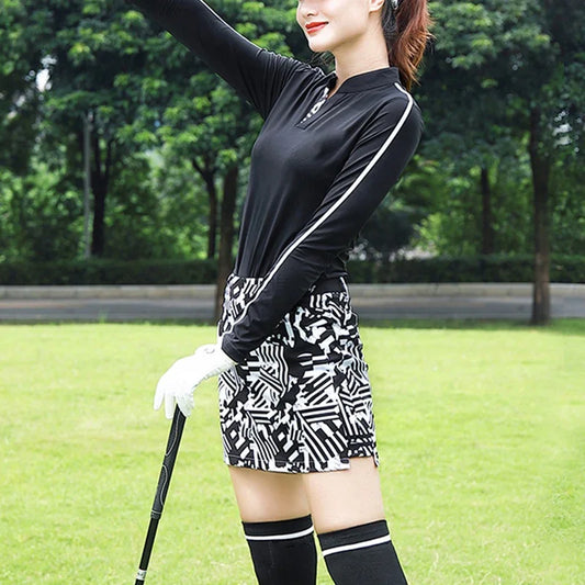 Bulk Custom Custom Design Women Manufacturer Apparel Golf Wear Polo Long Sleeves Shirts with Logo Embroidery - Manufacturer Qiandao