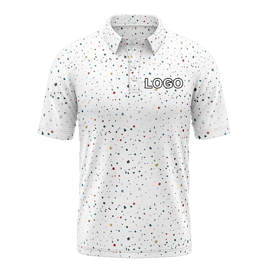 Custom logo Embroidered 92% Polyester 8% Spandex Luxury Performance Golf Tshirts High Quantity Polo Shirt