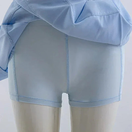 Bulk Custom OEM women's pleated skirt, mesh breathable short skirt with pockets, chiffon sportswear, golf dress, tennis skirt for women. with Logo Embroidery - Manufacturer Qiandao