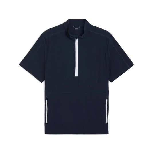 Bulk Custom OEM Spandex Polyester Half Zip Pullover Men Customizable Golf Athletic Men Lightweight 1/2 Zip Sweatshirts with Logo Embroidery - Manufacturer Qiandao