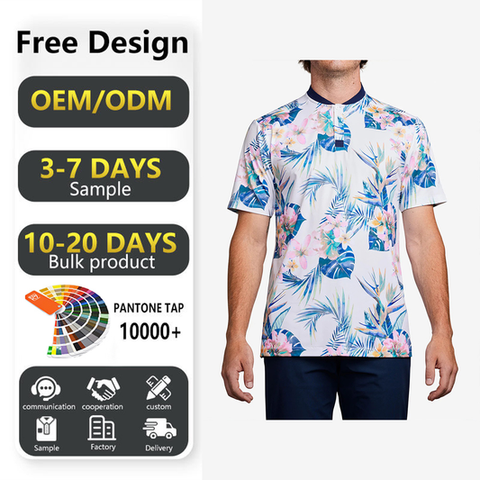 Custom Uniform T Shirts With Logo Design Soft Luxury Short Sleeve Knit Golf Polo Blade Collar Golf Shirt