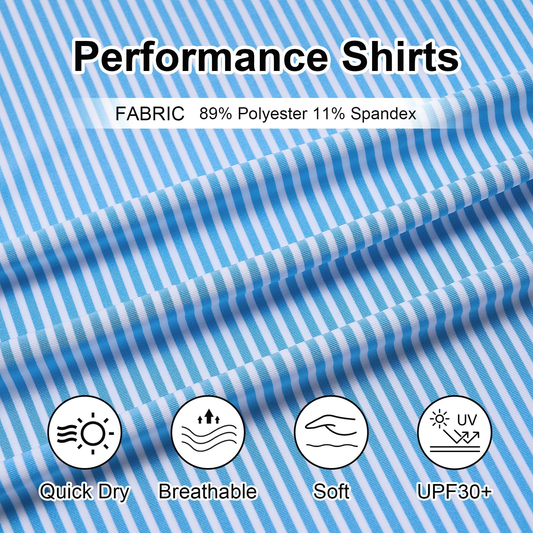 Men's Sporty Quick-Drying Golf for Polo Shirt Custom Logo Casual Stripe Print Spandex Digital for Casual Competitive Players