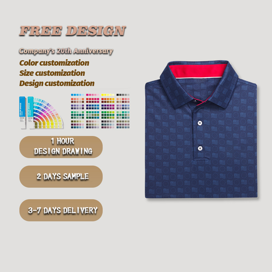 Custom Logo Personalised High Quality Plus Size Golf Clothing Ryder Cup Tournament Lisle Printed Us Polo Tshirt for Men