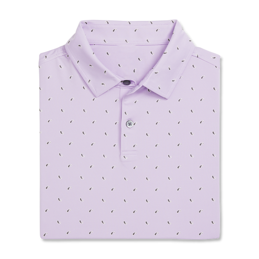 Custom Logo High Quality Purple Printed Golf Clothing Manufacturer Active Wear Men s Polo Shirts