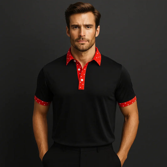Bulk Custom Custom logo Brand Quality Spandex Polyester Sublimation Pattern Print Dry Fit UPF 50+ Sports Mens Polo Golf Shirt with Logo Embroidery - Manufacturer Qiandao