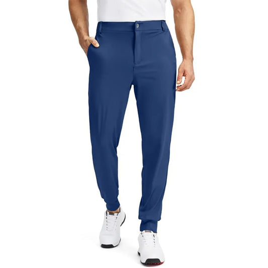 Bulk Custom Custom logo golf men's pants that are quick-drying, breathable, slightly elastic and body-shaping, men's golf casual pants with Logo Embroidery - Manufacturer Qiandao