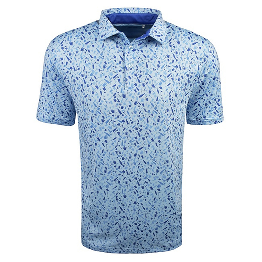 Custom logo High Quality Summer Performance Quick Drying Casual Lightweight Custom Polo All Over Golf Shirt for Men