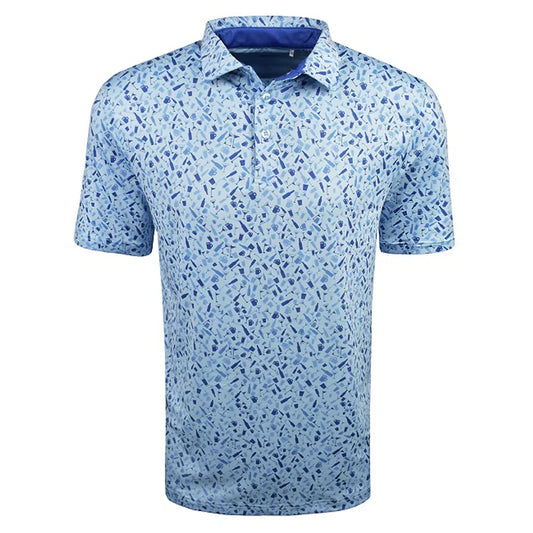 Bulk Custom Custom logo High Quality Summer Performance Quick Drying Casual Lightweight Custom Polo All Over Golf Shirt for Men with Logo Embroidery - Manufacturer Qiandao