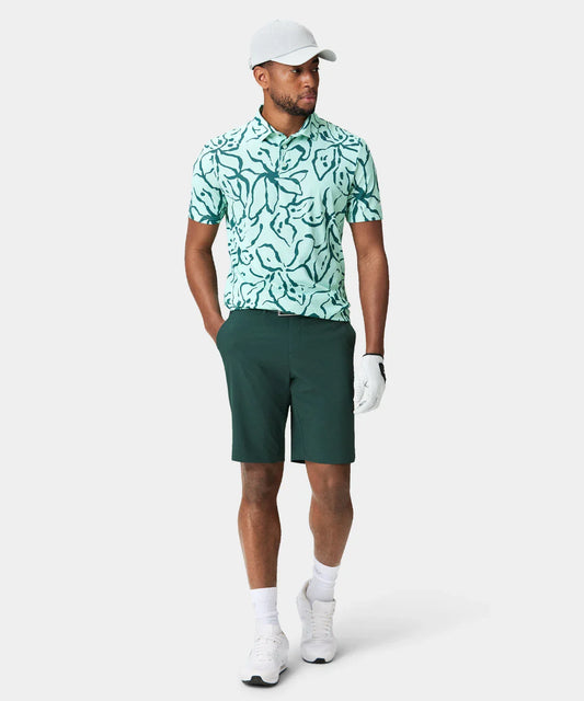 Bulk Custom High Quality Men's Casual Loose T-Shirt Custom Logo Athletic Spandex Polyester Mint Floral Golf for Polo Short Sleeved with Logo Embroidery - Manufacturer Qiandao