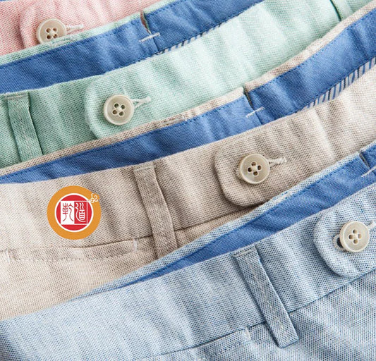 Bulk Custom Custom-made solid-color men's high-quality slim-fit long pants, men's tapered twill cloth pants, casual golf pants with Logo Embroidery - Manufacturer Qiandao