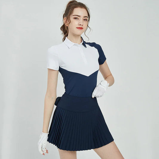 Bulk Custom Custom Logo Summer Breathable Fashion Slim Sports Golf Ladies Wicking Polo Shirt for Women's with Logo Embroidery - Manufacturer Qiandao
