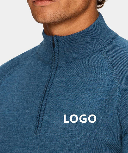 Bulk Custom Custom Logo Print Luxury Long Sleeve Vintage Sportswear Quarter Zip Sweatshirts Professional Soft Shell 1/4 Zip Golf Pullover with Logo Embroidery - Manufacturer Qiandao