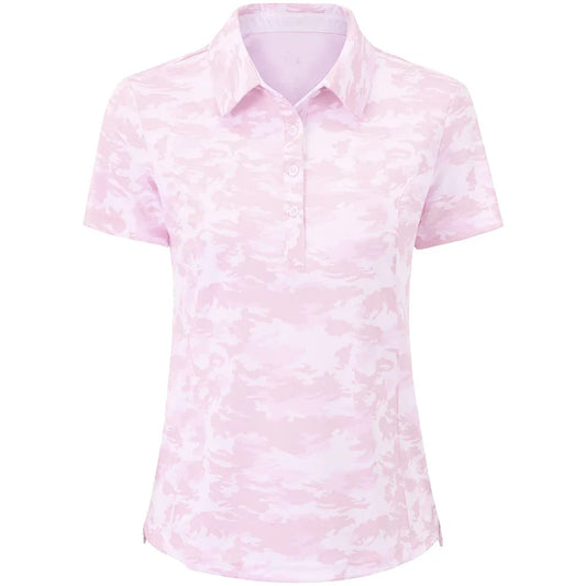 Bulk Custom OEM Custom logo Sublimation Print Micro Elastic Sports Quick Drying Slim Fit Badminton Golf Female Polo t Shirts for Women with Logo Embroidery - Manufacturer Qiandao