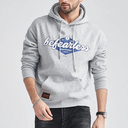 Bulk Custom High Quality Plus Size Heavy Weight Custom Logo Embroidery Puff Print 400GSM Men's Hoodies Sweatshirts with Logo Embroidery - Manufacturer Qiandao
