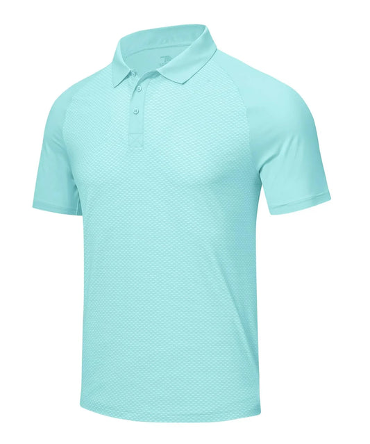 Bulk Custom Custom Logo Quick Dry 87% Polyester 13% Elastane Quick Dry Short Sleeve Dry Fit Moisture Wicking Sports 3 Button Golf Polo Shirt with Logo Embroidery - Manufacturer Qiandao