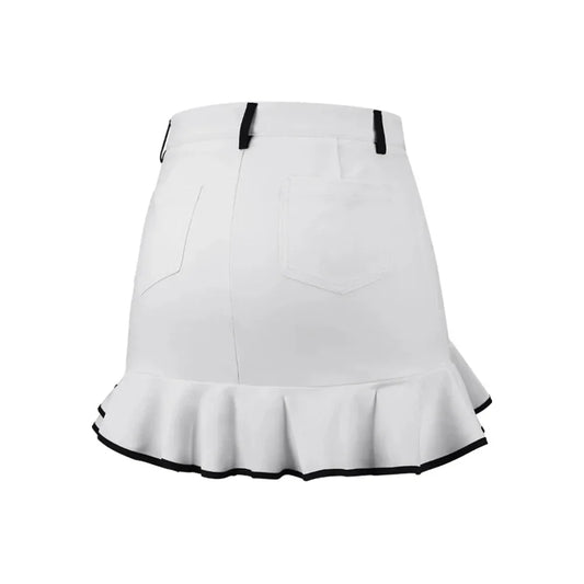 Bulk Custom Custom-made high-quality embroidered ladies' fishtail skirts with logo for summer, which are suitable for golf and tennis, breathable and slightly stretchy with Logo Embroidery - Manufacturer Qiandao
