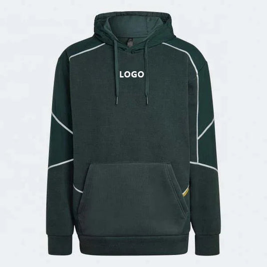 Bulk Custom Custom High Quality Logo Men's Winter 100% Cotton Hoodie and Sweatshirt Green Solid Pattern Digital & Silk Screen Printing with Logo Embroidery - Manufacturer Qiandao