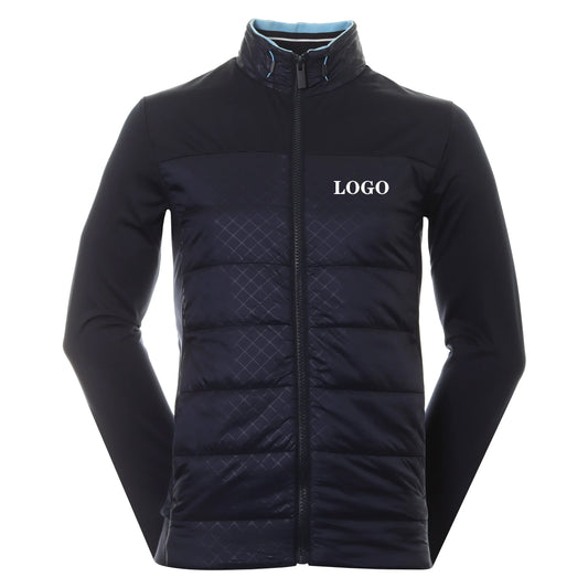 Bulk Custom Oem Custom logo High Quality Performance Sport Athletic Casual Full Zip Lightweight Golf Mens Winter Jackets With Hoddie with Logo Embroidery - Manufacturer Qiandao