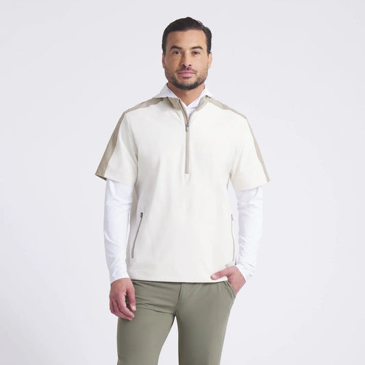 Bulk Custom OEM Spandex Polyester Half Zip Pullover Men Customizable Golf Athletic Men Lightweight 1/2 Zip Sweatshirts with Logo Embroidery - Manufacturer Qiandao