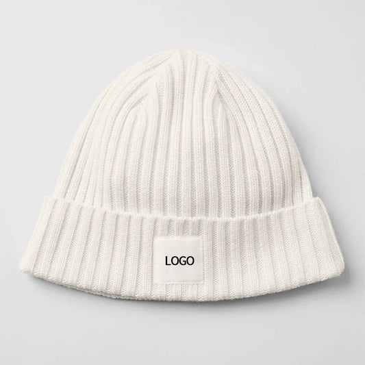 Bulk Custom Custom logo unisex high-quality solid color blank dyed solid color winter beanie, acrylic knitted hat with cuffs with Logo Embroidery - Manufacturer Qiandao