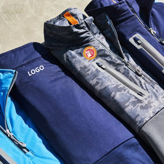 Bulk Custom Wholesale OEM Custom logo High Quality Half 1/4 Quarter Zip Collar Pullover Men Golf Athletic Sweater Sweatshirt Hoodies for Men with Logo Embroidery - Manufacturer Qiandao