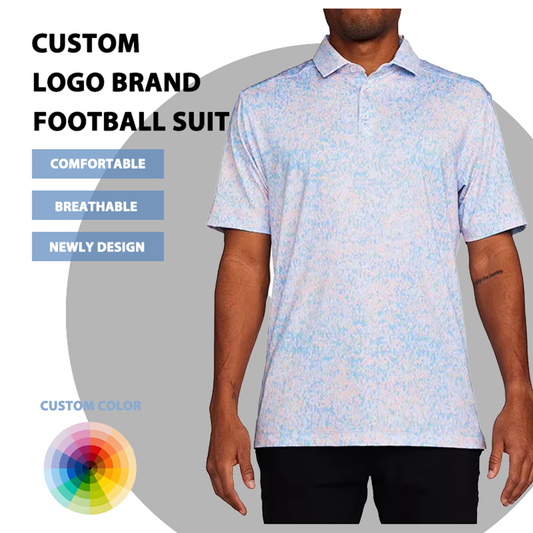 Custom logo 3d Golf Jersey Sublimation Printed Highest Quality 94% Polyester 6 % Spandex Golf Polo Shirts Bamboo Fabric