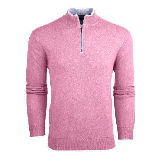 Custom logo Blank High Quality Luxury Oversized Wool Thick Half Quarter 1/4 Zip-up Collar Golf Pullover Sweatshirt