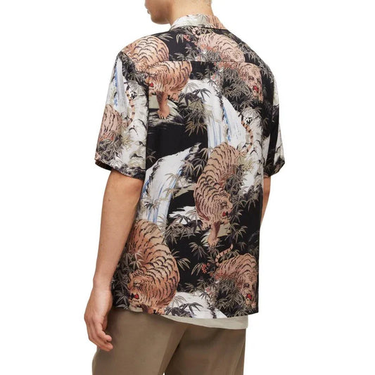 Bulk Custom Silk Shirt Custom Made Vacation Mens Hawaiian Floral Print Short Sleeve Recycled Cotton Rayon Second Hand Hawaiian Shirts with Logo Embroidery - Manufacturer Qiandao