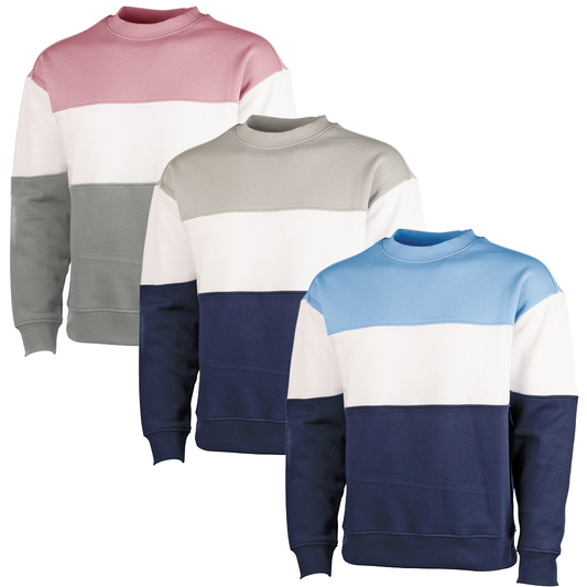 Supplier Custom Spring Long-sleeved Casual Plus-size Plain Crew-neck Pullover Crew-neck Sweatshirt Men