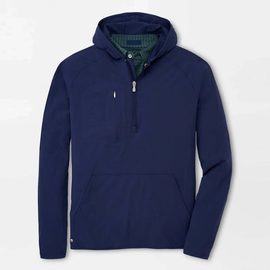 Bulk Custom Custom Logo High Quality Luxury Plain 1/4 Quarter Zip Collar Golf Hoodie Pullover Oversized Men's Sweatshirt with Logo Embroidery - Manufacturer Qiandao