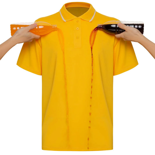 Bulk Custom Custom logo Design Your Own Golf Jersey Personalized Embroidered Athletic Yellow Plain Stiff Collar Waterproof Polo Shirts with Logo Embroidery - Manufacturer Qiandao