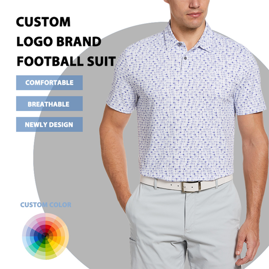 Custom logo Quick Dry Slim Fit Knit Sublimation Performance Print Designs 7xl Golf Polo Shirts for Men