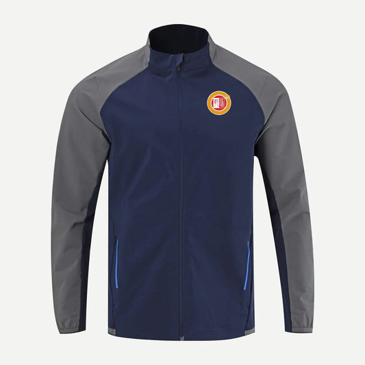 Bulk Custom Custom High Quality Windproof Oversized Jersey Performance Sport Boys Custom logo Polyester Jacket Blank Zipper Golf Jacket Men with Logo Embroidery - Manufacturer Qiandao