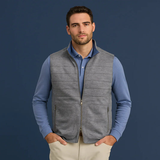 Bulk Custom OEM golf apparel with brand-new design, high quality, winter customized, full-zip, lightweight soft shell, windproof sleeveless multifunctional golf down vests with Logo Embroidery - Manufacturer Qiandao
