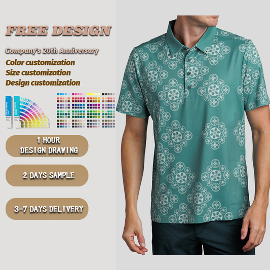 Custom logo 94% Polyester 6 % Spandex Luxury Pique Polo Shirts Four Way Stretch Golf Clothing