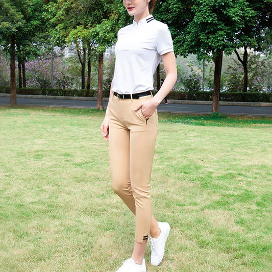 Bulk Custom Custom Design Women Golf Polo Shirt Lady Manufacturer Apparel Embroidered Logo Golf Wear Polo Shirts and Skirt Suit for Women with Logo Embroidery - Manufacturer Qiandao