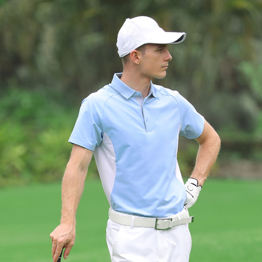 Custom Logo Royal Blue for Polo Jersey Shirt Quick-Drying Polyester Spandex Casual Golf Wear with Printed Pattern