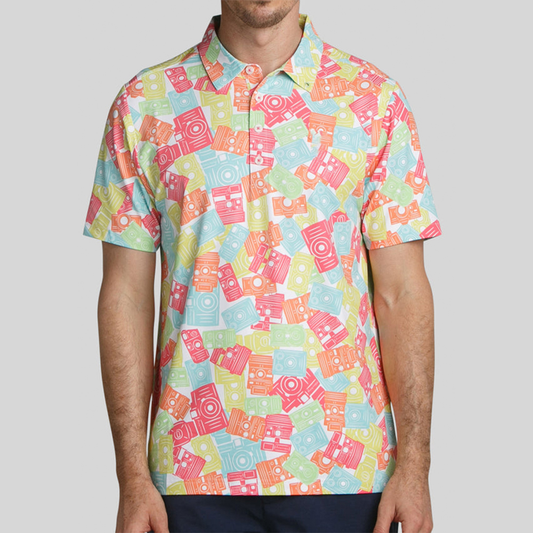 Custom logo 94% Polyester 6 % Spandex 4 Way Stretch Dry Fit comfort Upf 50 Outdoor Sports Golf t Shirts Golf Polo Shirts for Men