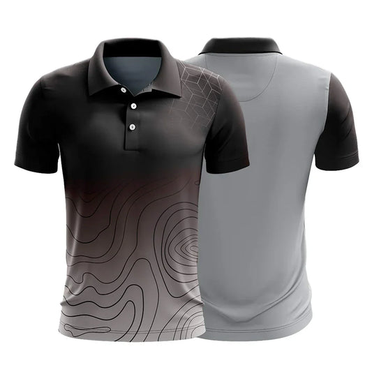 Bulk Custom Custom Embroidery Enhanced Print Polo Sport Golf Shirt Short Sleeve Outdoor Sport Men's Golf Polo Shirts with Logo Embroidery - Manufacturer Qiandao