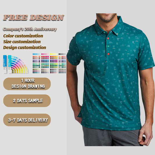Odm 94% Polyester 6 % Spandex Luxury Pique 4 Way Stretch Casual Golf Shirt Custom logo Simple Polo T-shirts