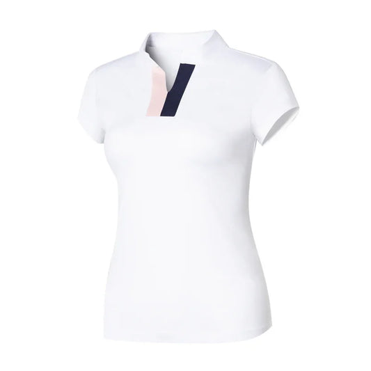 Bulk Custom Custom Logo Design Women Golf Polo Shirt Slim Fit Lady Manufacturer Apparel Embroidered Logo Golf Wear Polo Shirts with Logo Embroidery - Manufacturer Qiandao