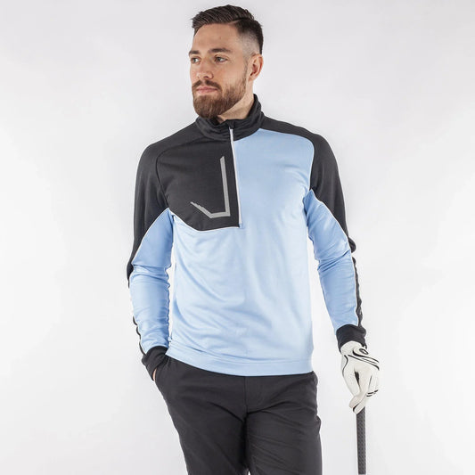 Bulk Custom Quick Dry Active Sports Running 3/4 Quarter Zip Dry Fit Golf Long Sleeve Pullover Sweatshirt with Logo Embroidery - Manufacturer Qiandao