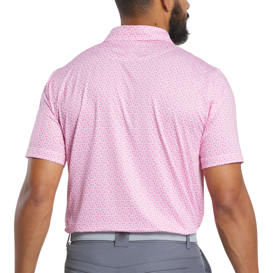 Men's High Quality Classic Fit Performance for Polo Shirt Custom Logo Embroidery with Funny Geometric Print Knitted Golf Clothes