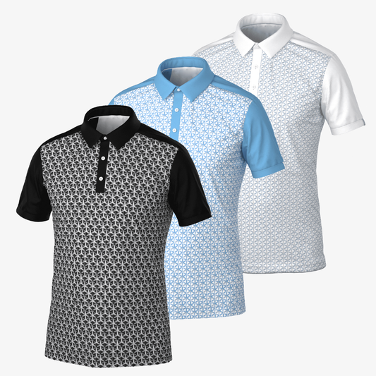 Custom Supplier Printed Men's Summer Performance Golf T-Shirt Quick Drying Casual Design Sublimated Logo Digital Printing Method